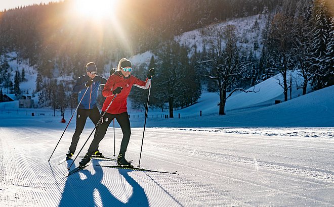 Cross-country skiing holiday