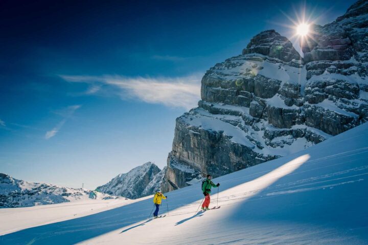 Dachstein glacier crossing ski route