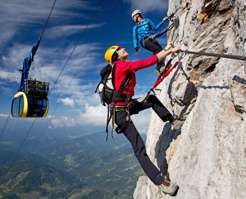 20 Klettersteige im Dachsteingebiet