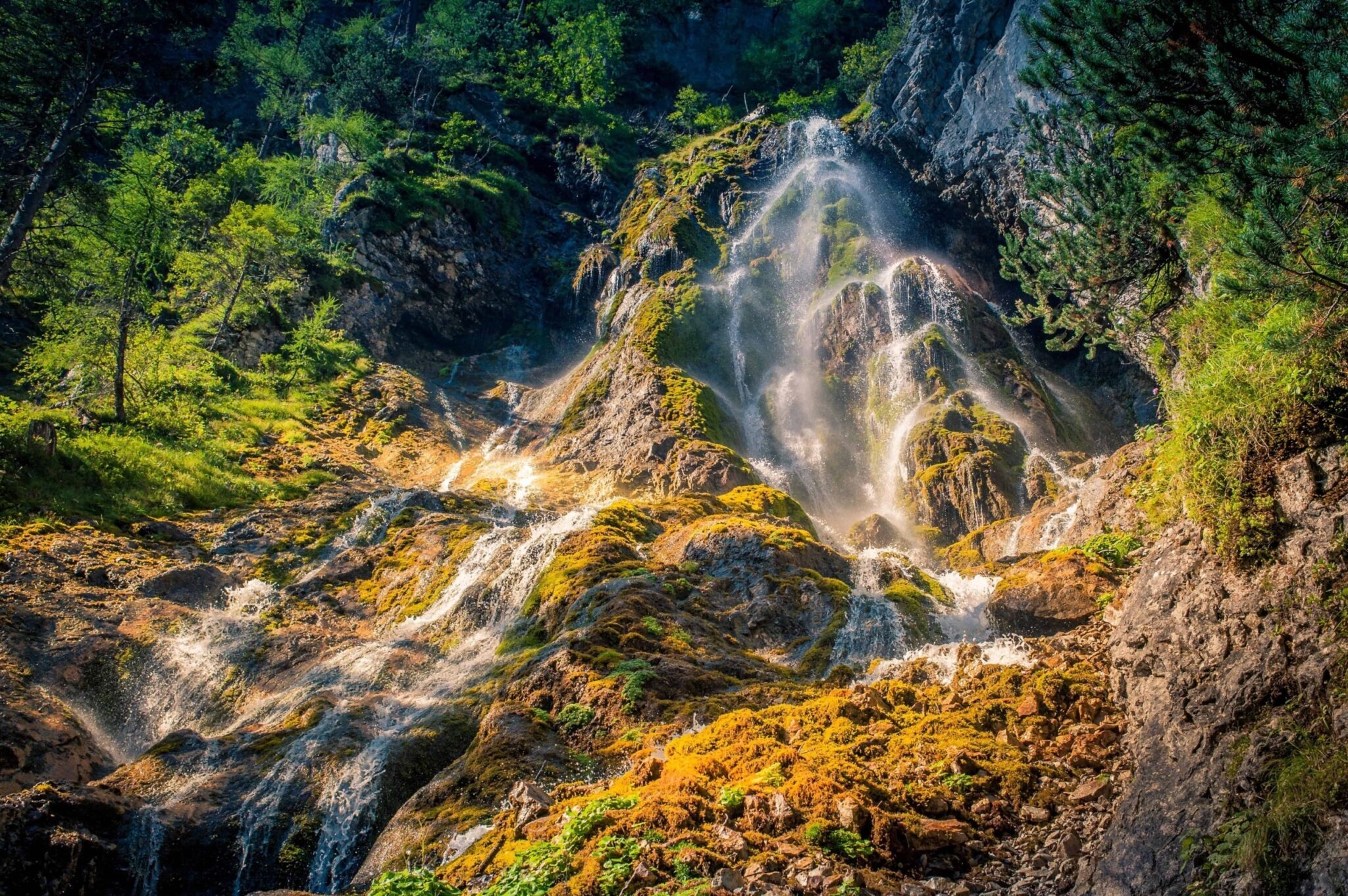 Wasserfall in der Silberkarklamm in Ramsau am Dachstein